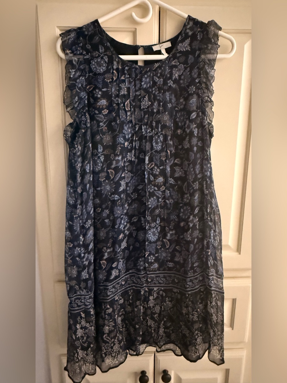 Joie Navy Blue Floral Mini Dress